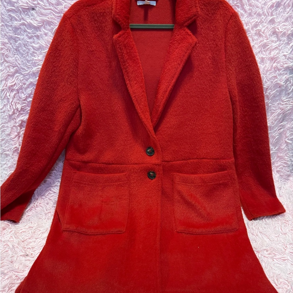Maurices Red Blazer Classic Tailored Suit Jacket